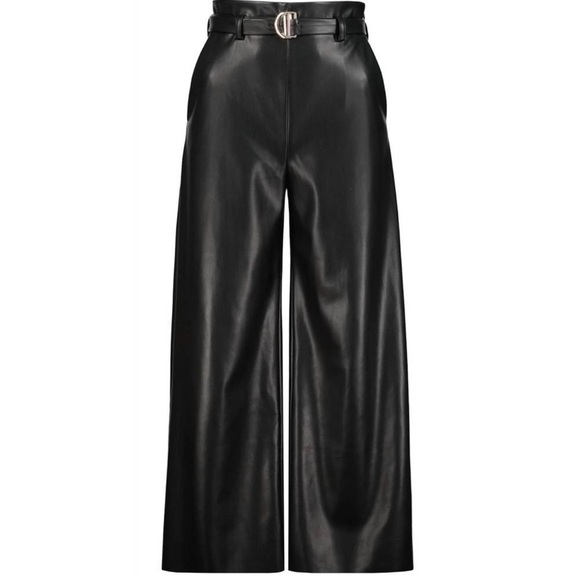 NWT BISHOP + YOUNG DOLAN D-RING VEGAN LEATHER PANTS - Picture 1 of 16